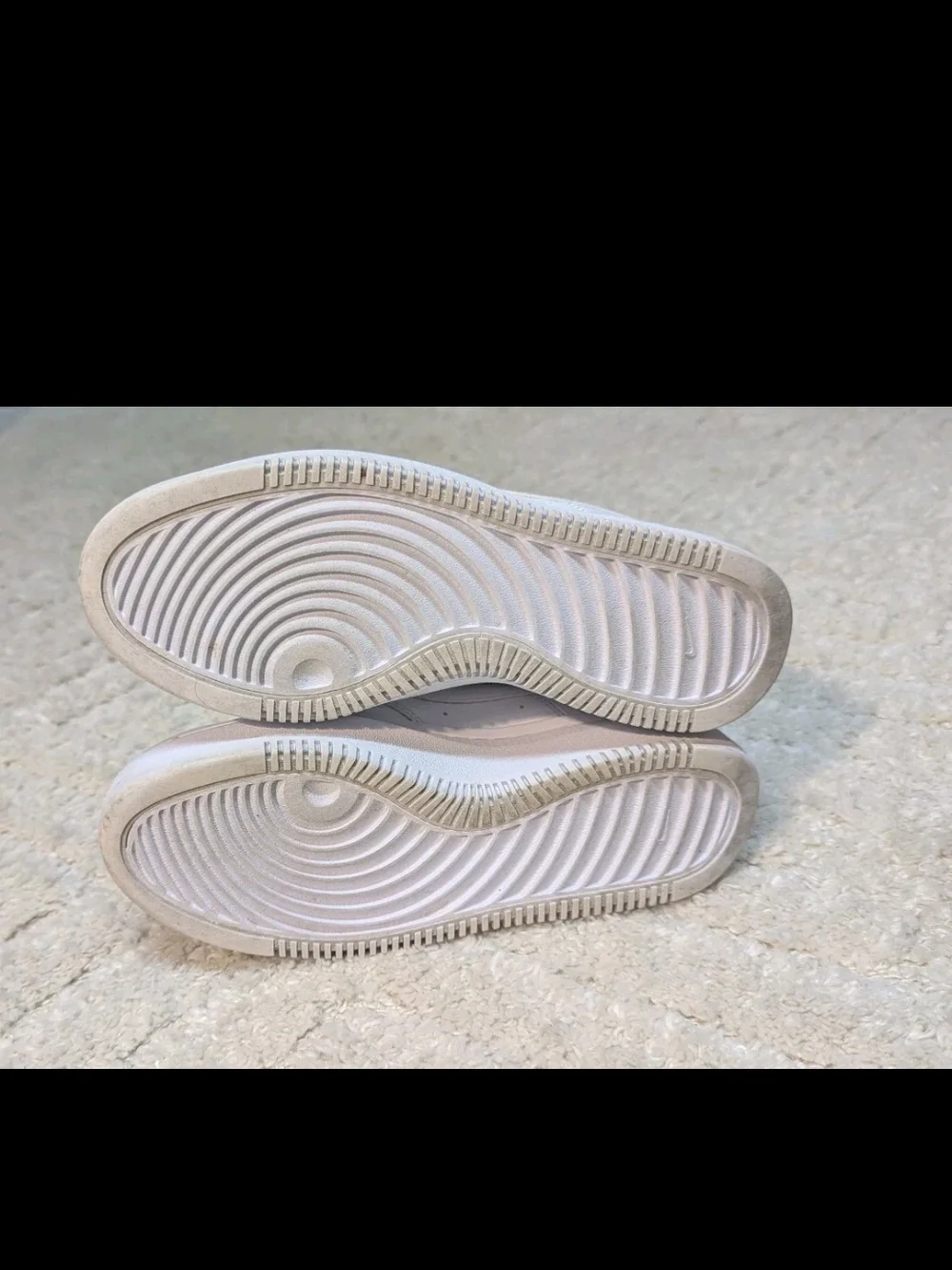 Nike Court Vision Alta LTR Women's Size 7 Triple White Sneakers